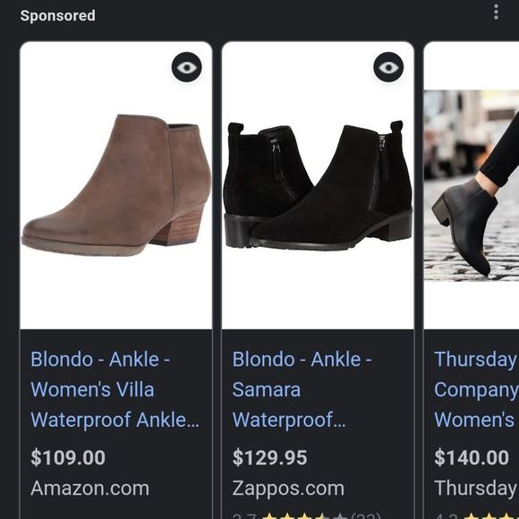 Blondo black waterproof  ankle booties size 6.5 - Picture 2 of 14